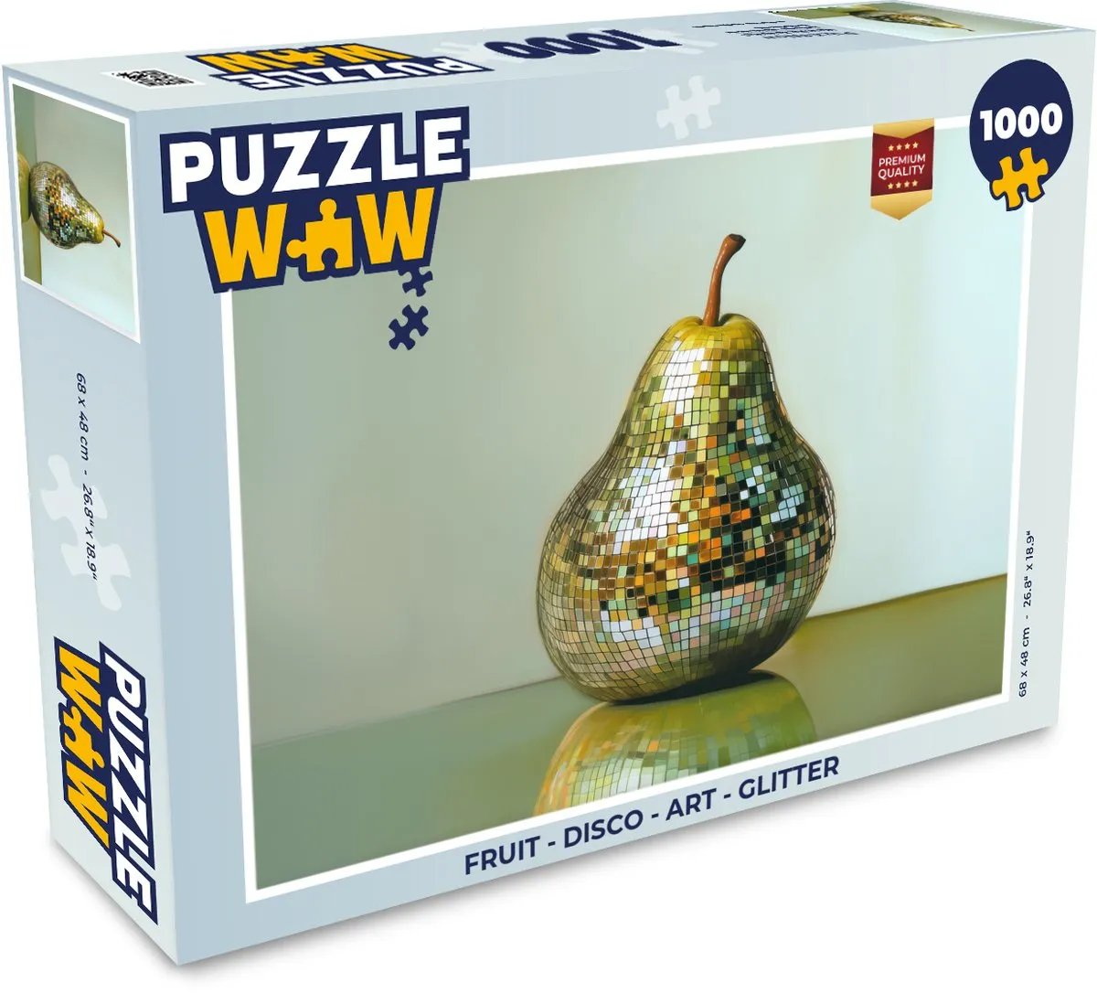 PuzzleWow Fruit Disco Legpuzzel 1000 Stuks - Peer/Groen