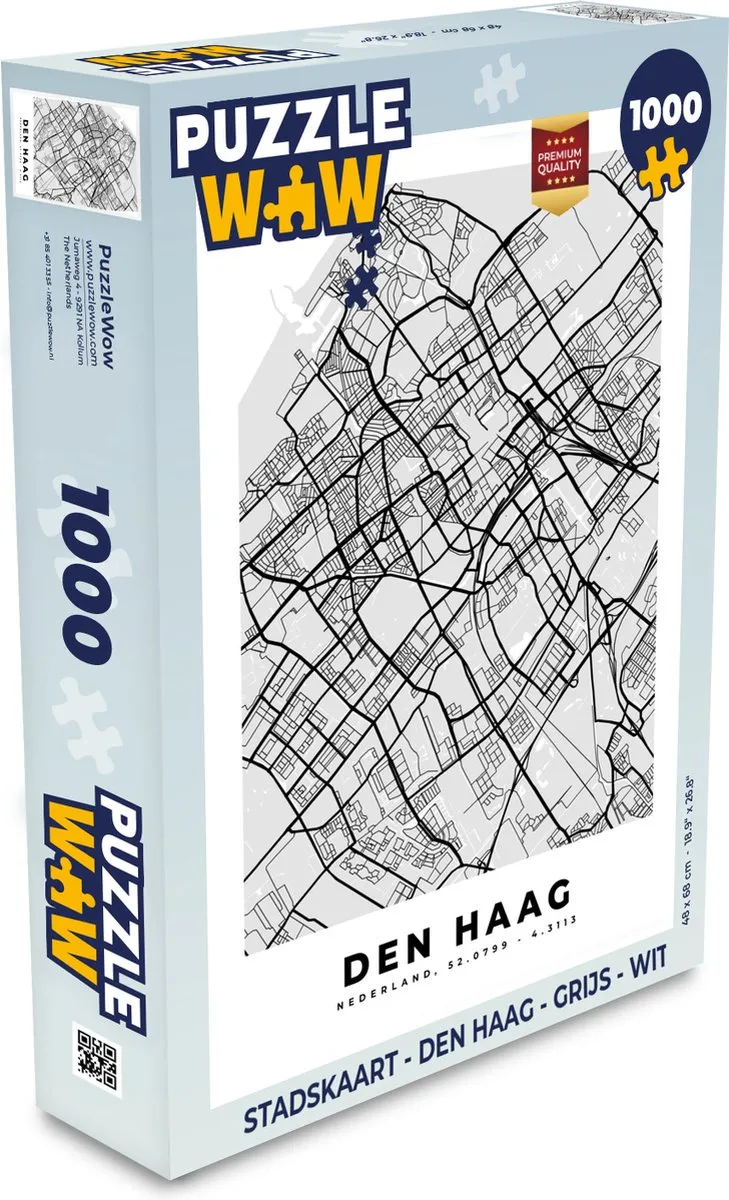 PuzzleWow Den Haag Legpuzzel 1000 Stuks