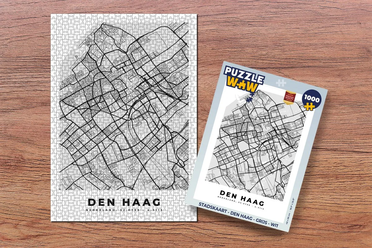 PuzzleWow Den Haag Legpuzzel 1000 Stuks - Multicolor