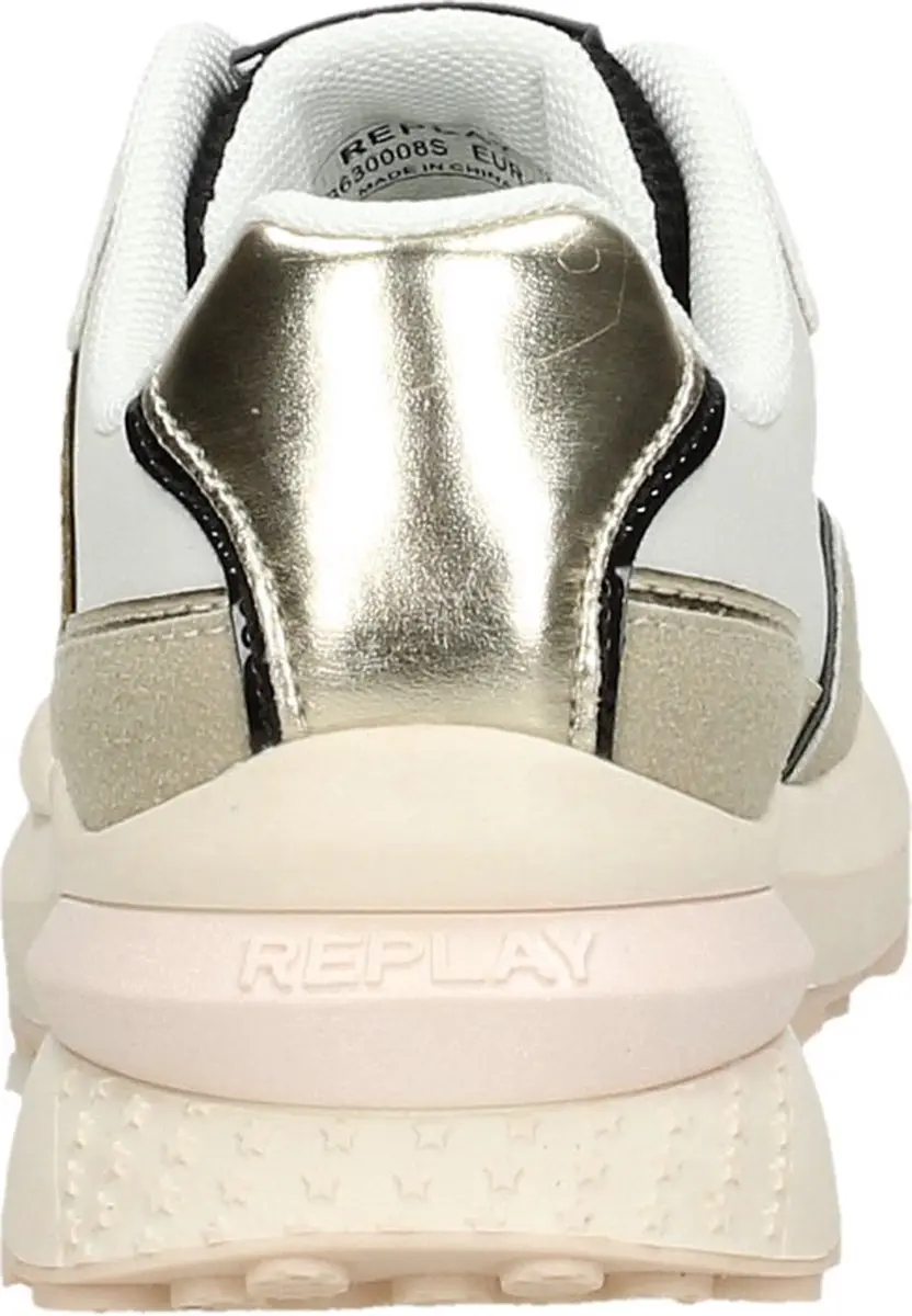 Replay Athena Jr-1 Lage sneakers - Meisjes - Beige - Maat 38 - afbeelding 6 van 6