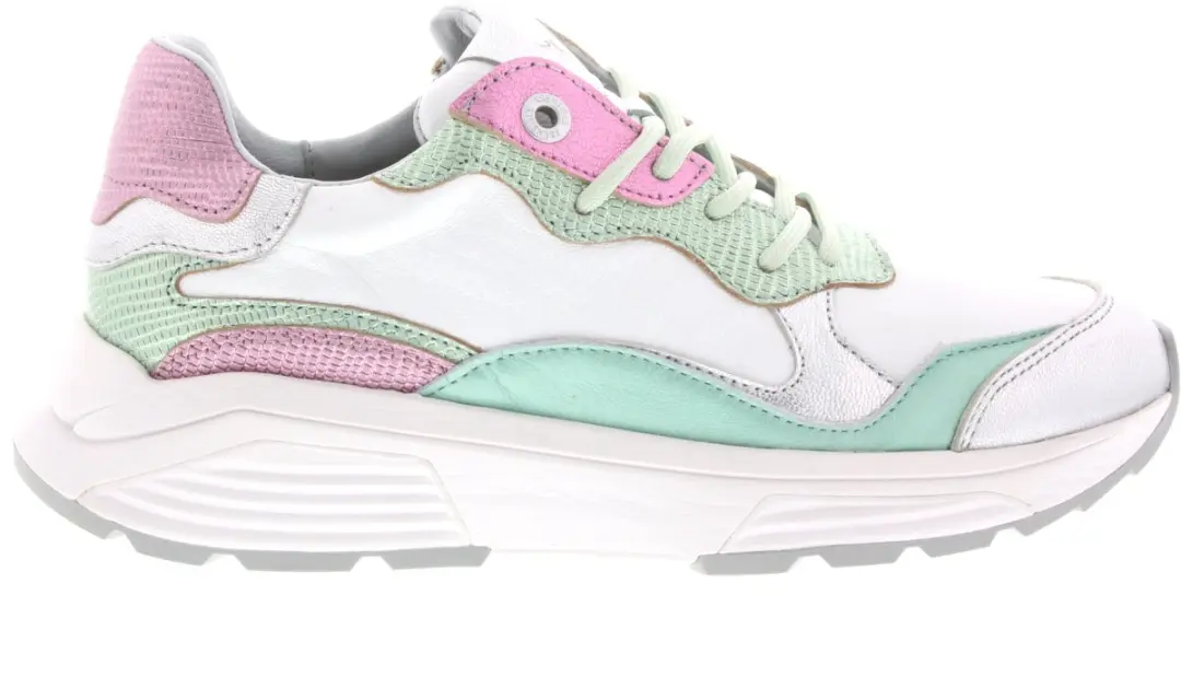 Dames Veterschoenen Xsensible Rainbow White Combi Gx Wit