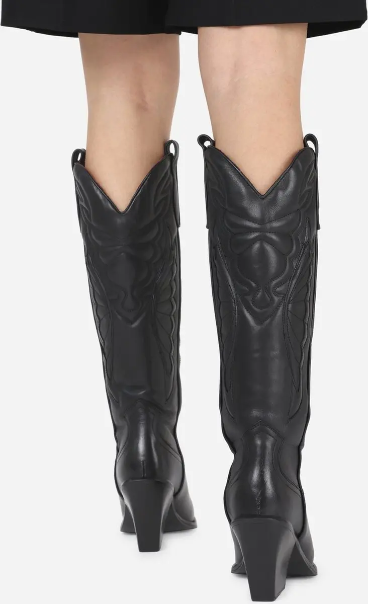 Bronx New-kole 14177 Cowboylaarzen - Dames - Zwart - Maat 39