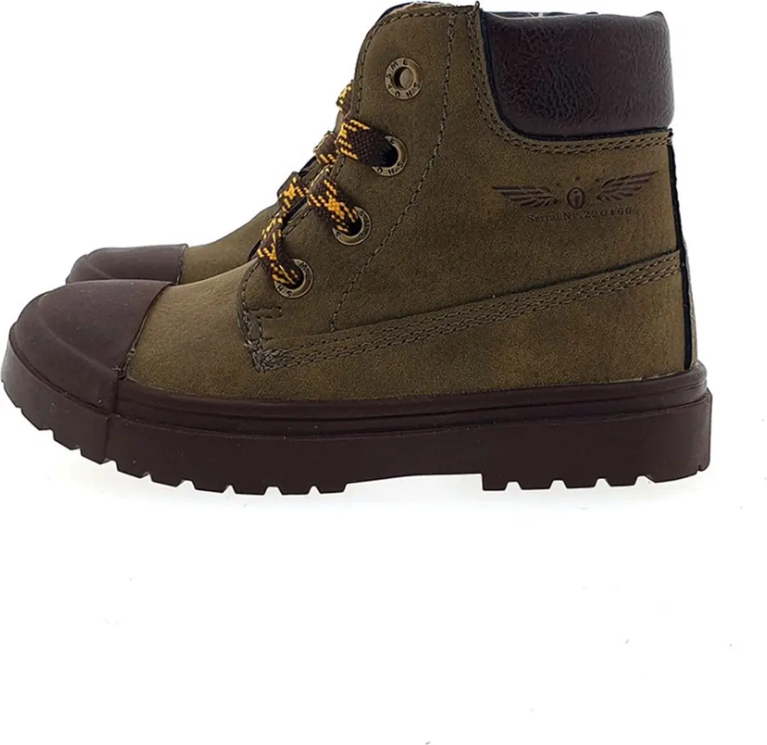 Veterboots | Jongens | Dark Green | Leer | Shoesme | Maat 24 - afbeelding 6 van 6