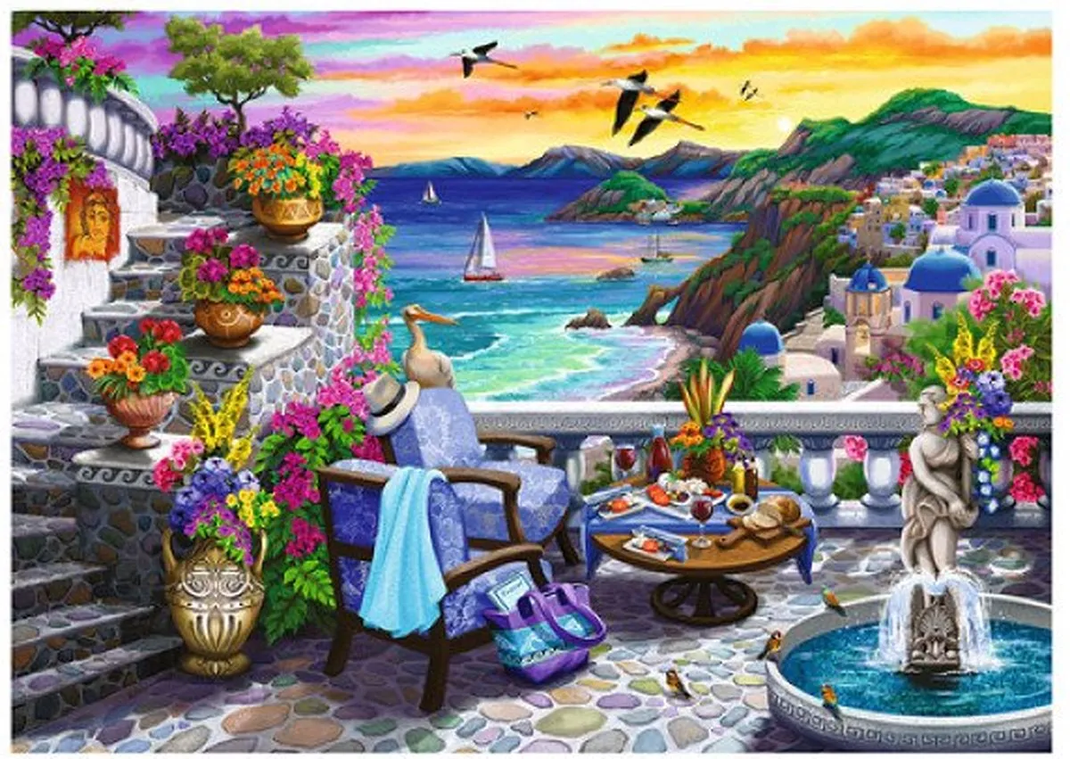 Ravensburger Santorini Sunset Legpuzzel 300 Stuks - Multicolor