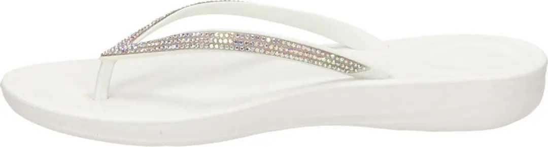 FitFlop Iqushion Sparkle Dames Teenslipper - Urban Wit