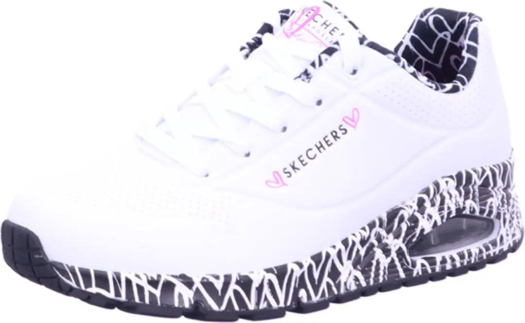 Skechers Uno Loving Love Dames Sneakers - 37 - Wit