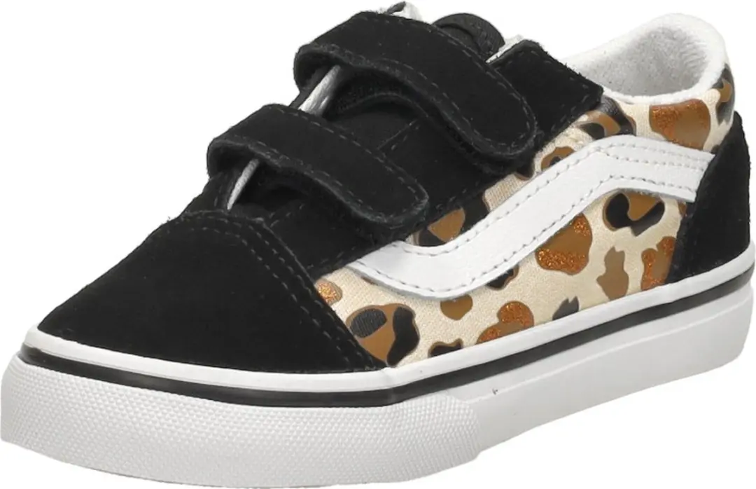 Vans Old Skool Leopard Glitter Sneakers zwart - Dames - afbeelding 4 van 6