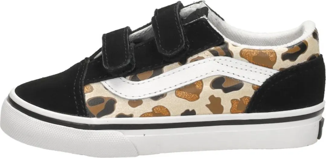 Vans Old Skool Leopard Glitter Sneakers zwart - Dames - afbeelding 2 van 6