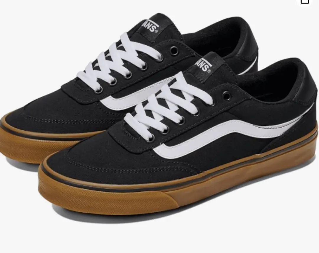 Vans Heren Sneaker Brooklyn Ls Canvas Black/gum