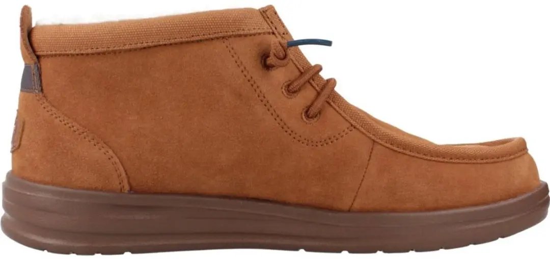 HEYDUDE Wally Mid GripR Warmth Heren Instappers - Bruin - afbeelding 2 van 6
