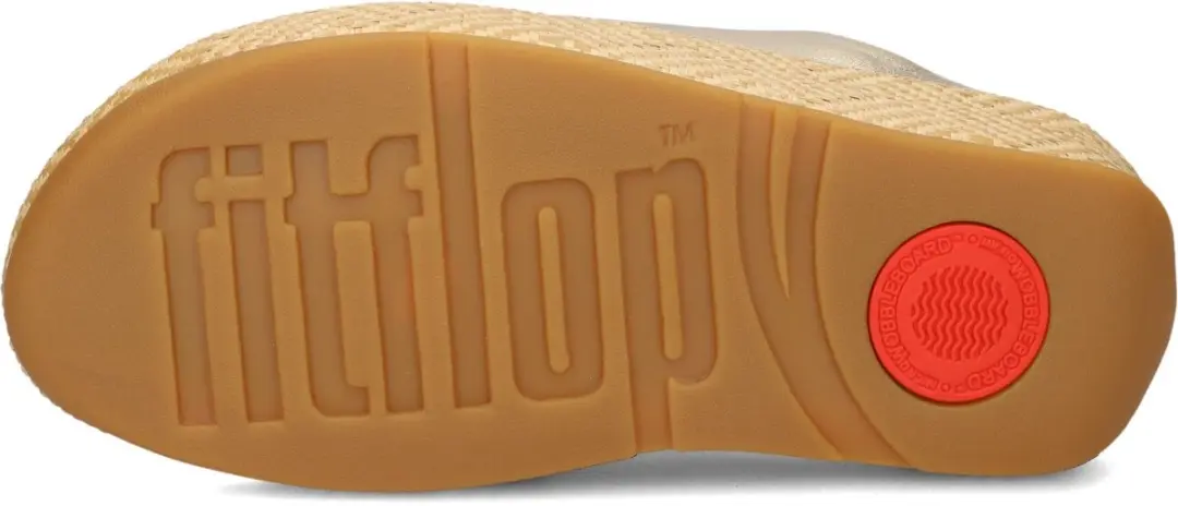 FitFlop Lulu Lux Cross Slide Slippers - Dames - Goud - Maat 41 - afbeelding 6 van 6