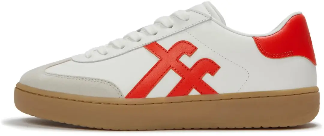 FitFlop FitFlop The Dash T-Toe Leather Sneakers ROOD