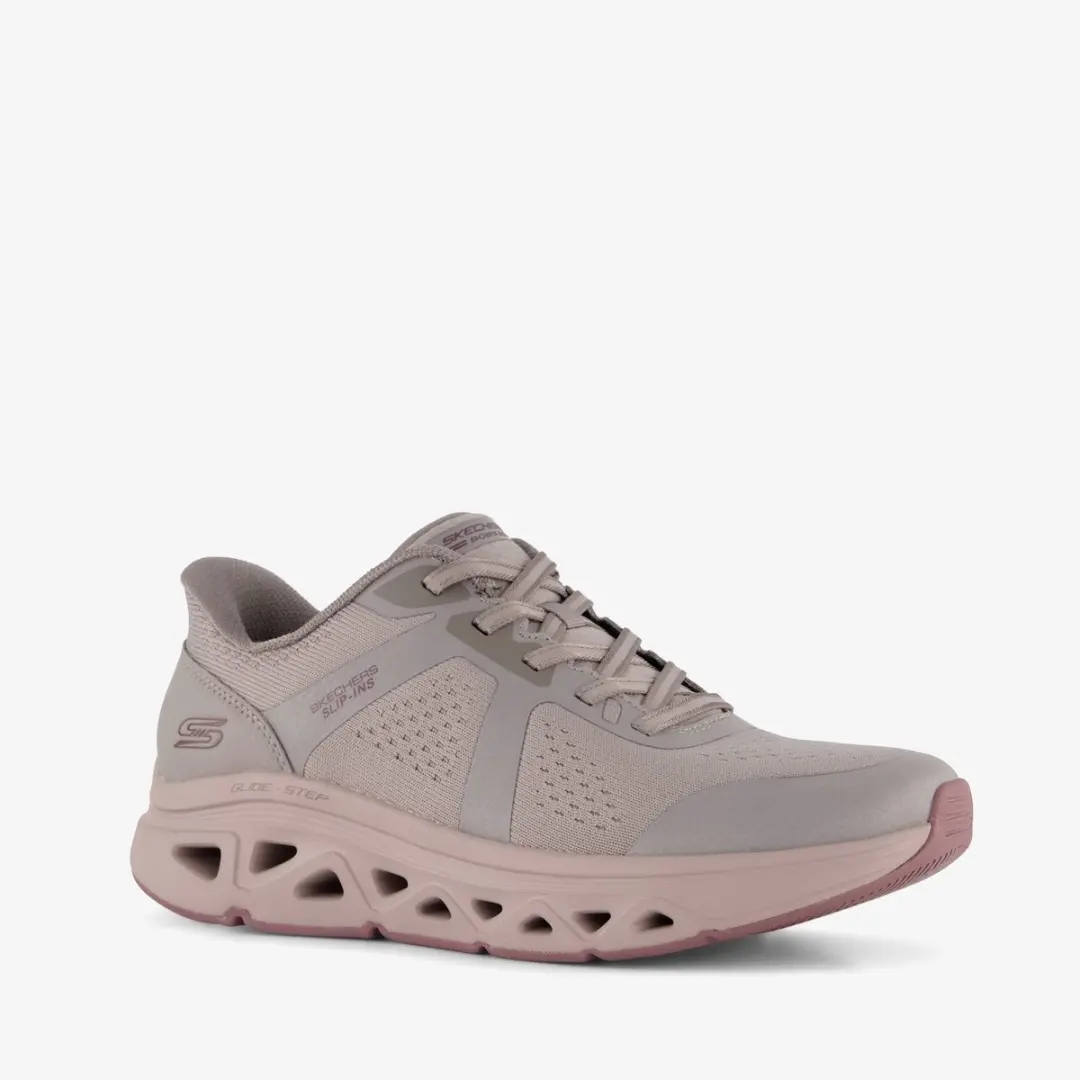 Skechers BOBS Sport Arc waves dames sneakers taupe
