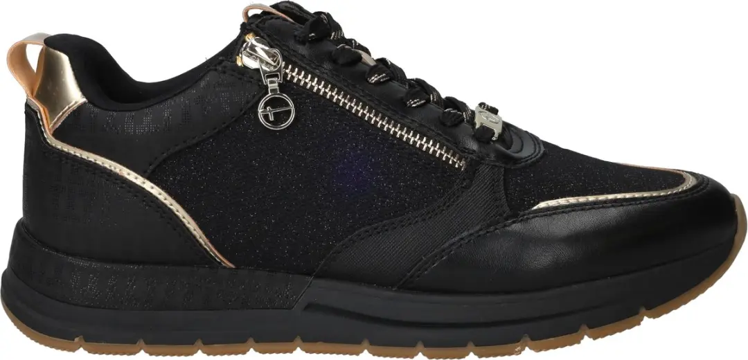 Tamaris Sneakers zwart Textiel