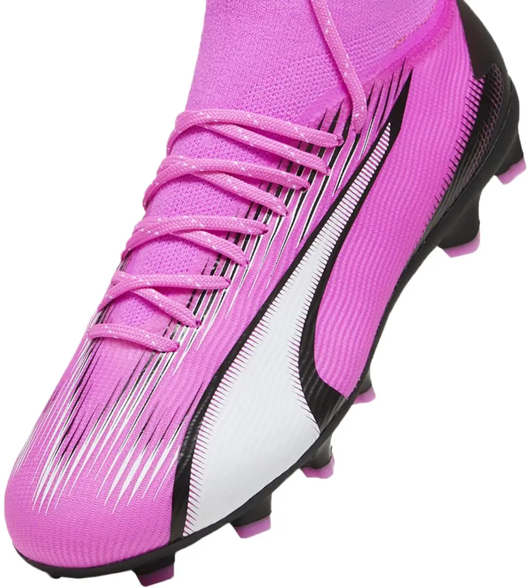 PUMA Ultra Pro FG/AG Voetbalschoenen Kinderen - Roze/Wit/Zwart - afbeelding 3 van 6