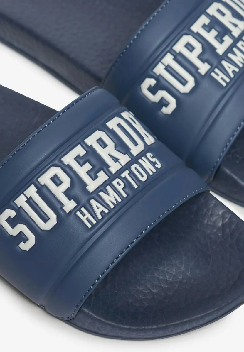 Superdry Destination Pool Slippers Dames - 56 - Marinernavy - afbeelding 2 van 6