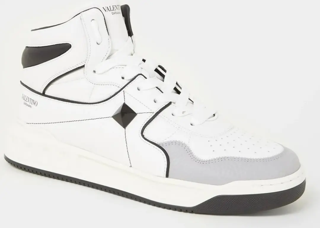 Valentino One Stud sneaker van kalfsleer