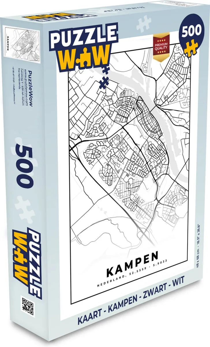 PuzzleWow Kampen Legpuzzel 500 Stuks - Multicolor