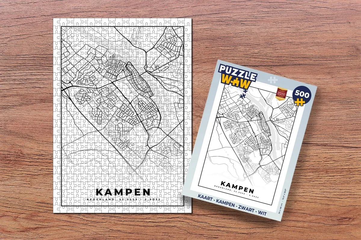 PuzzleWow Kampen Legpuzzel 500 Stuks - Multicolor
