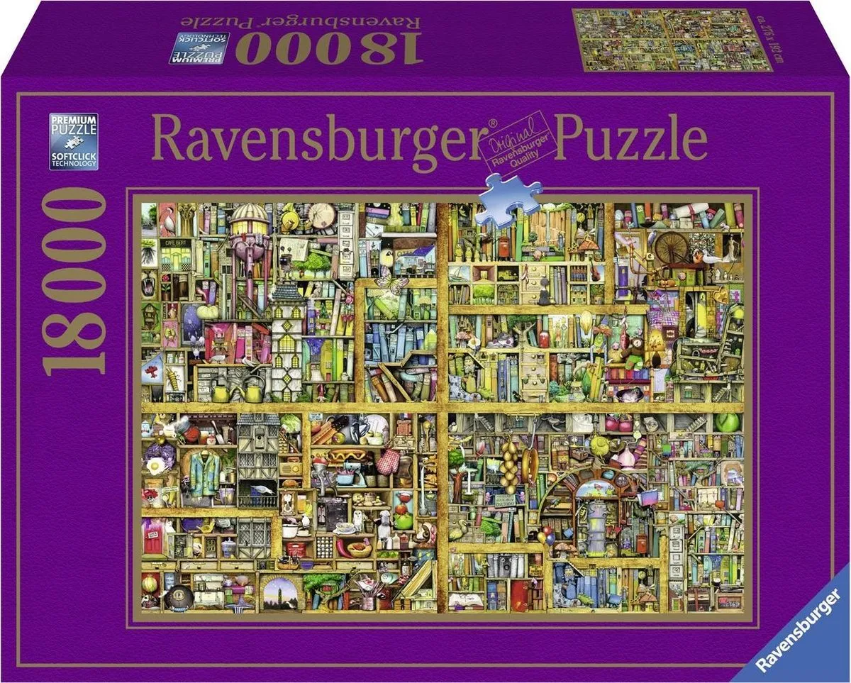 Ravensburger puzzel Colin Thompson Magical bookcase