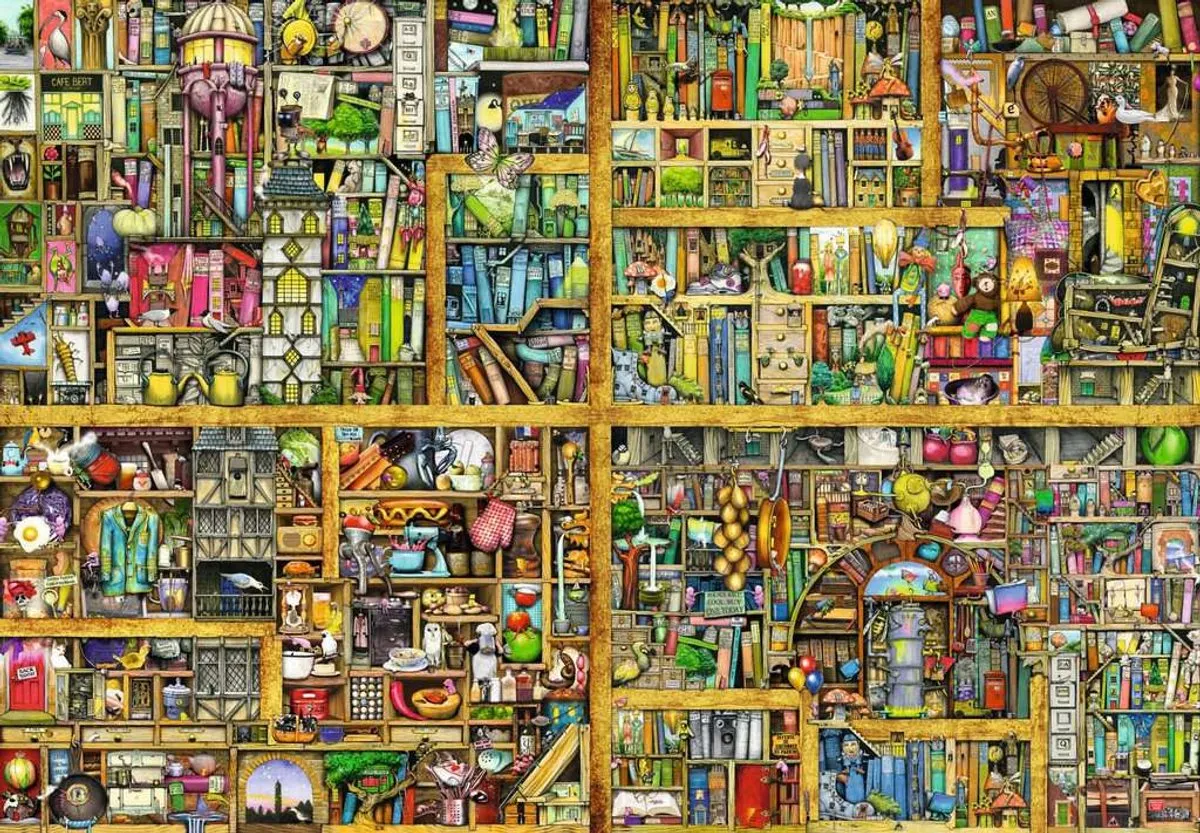 Ravensburger puzzel Colin Thompson Magical bookcase - Legpuzzel - 18000 stukjes