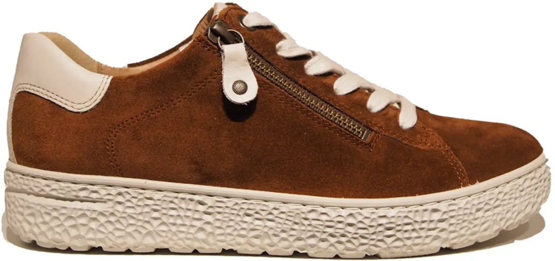 Hartjes 162.1401/31 53.32 Phil Sneakers Bruin Suede Dames Breedtemaat H