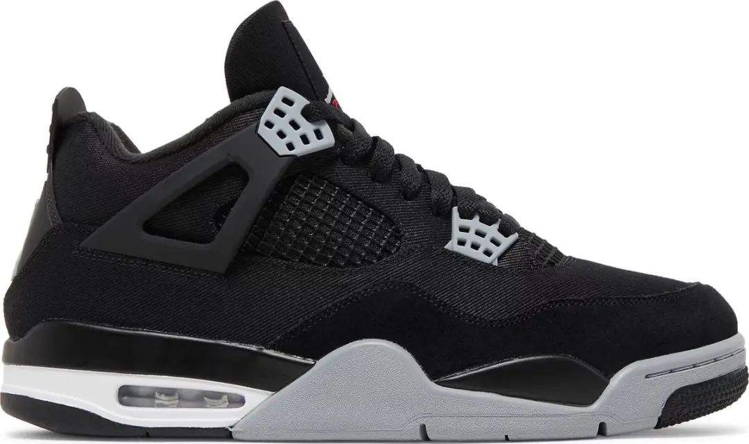Air Jordan 4 Retro Black Canvas