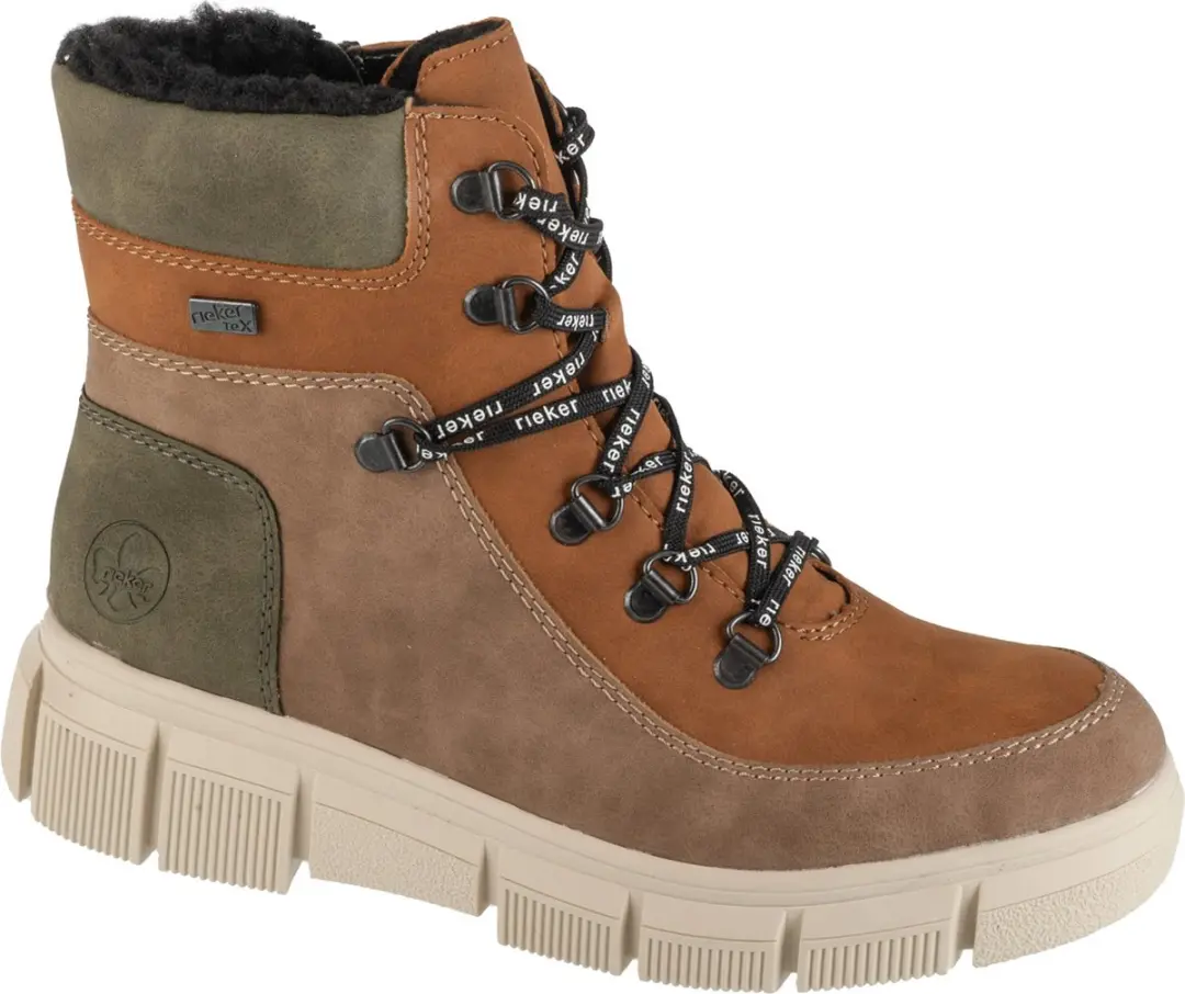 Rieker Boots X3404, Vrouwen, Bruin, Trappers, maat: 38