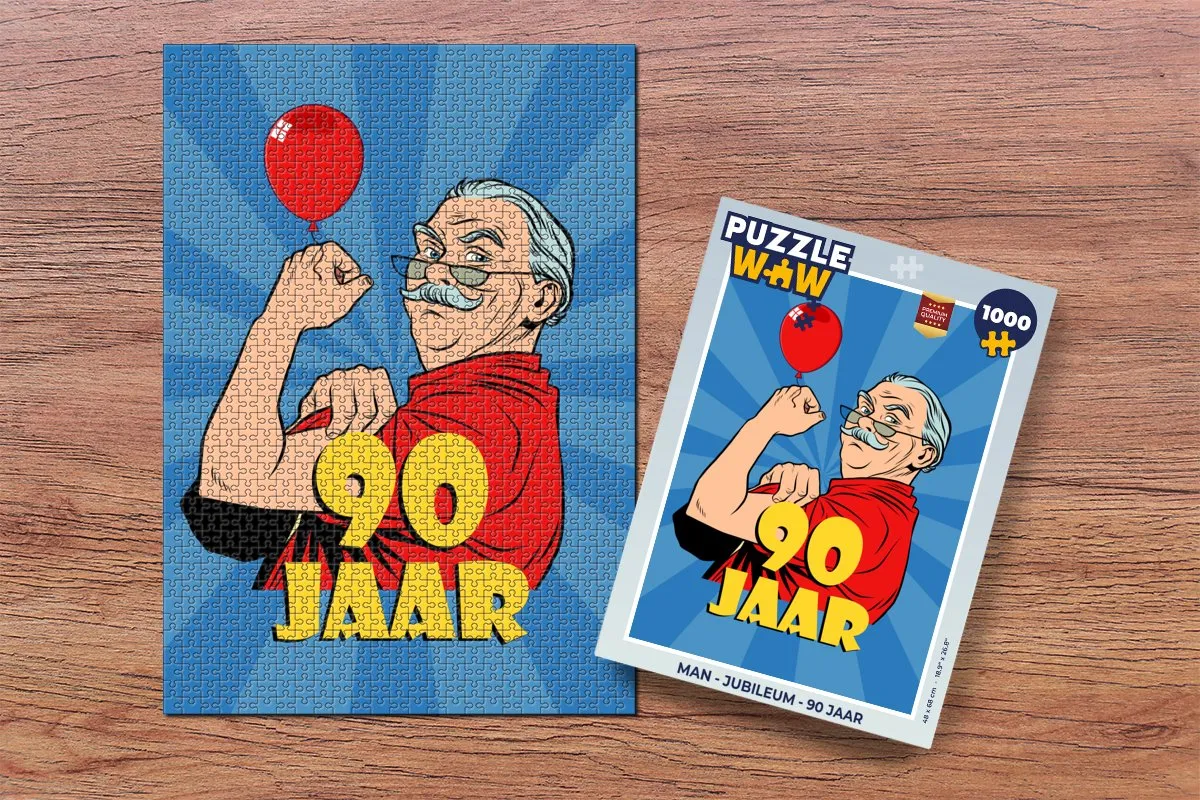 PuzzleWow Jubileum Legpuzzel 1000 Stuks - Multicolor