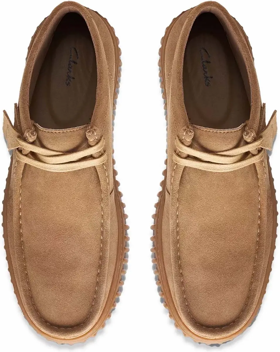 Clarks Torhill Hi Heren Veterschoenen - Suede Bruin - afbeelding 4 van 6