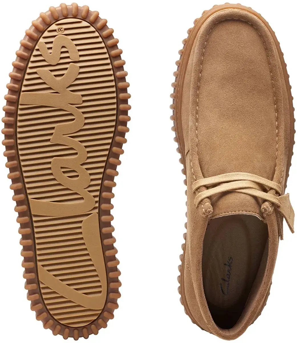 Clarks Torhill Hi Heren Veterschoenen - Suede Bruin - afbeelding 6 van 6