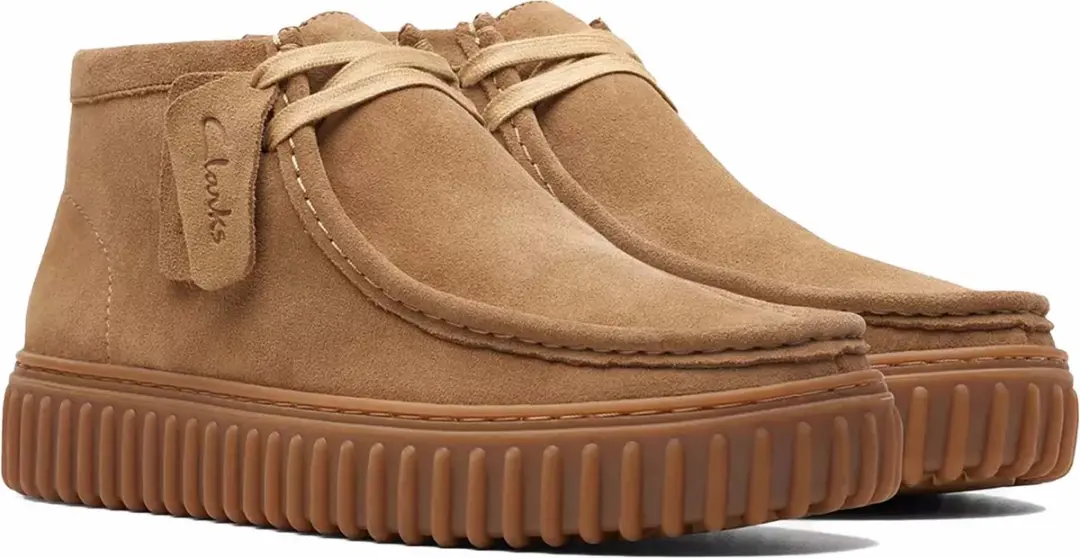 Clarks Torhill Hi Heren Veterschoenen - Suede Bruin - afbeelding 5 van 6