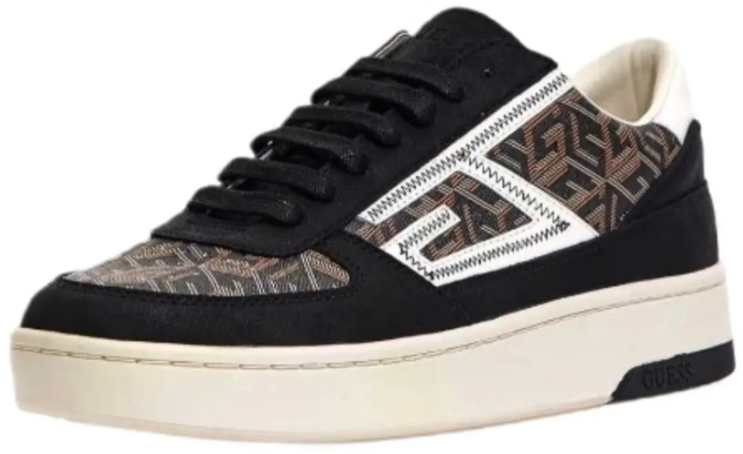 Guess Silea Bruine Leren Herensneakers