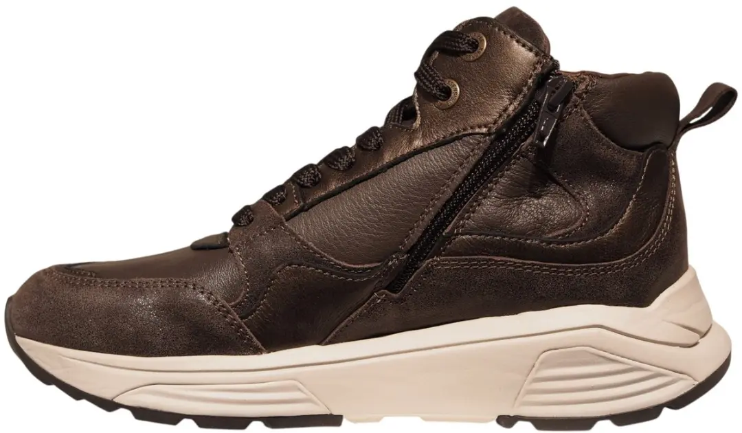Xsensible Tower Donkerbruine Leren Veterboots - Maat 38