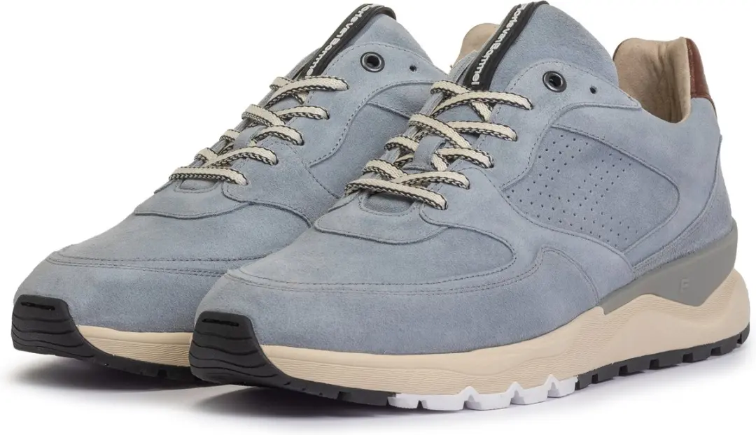 Floris van Bommel DE TREENER 02.02 Lage Sneakers - Blauw 44.5