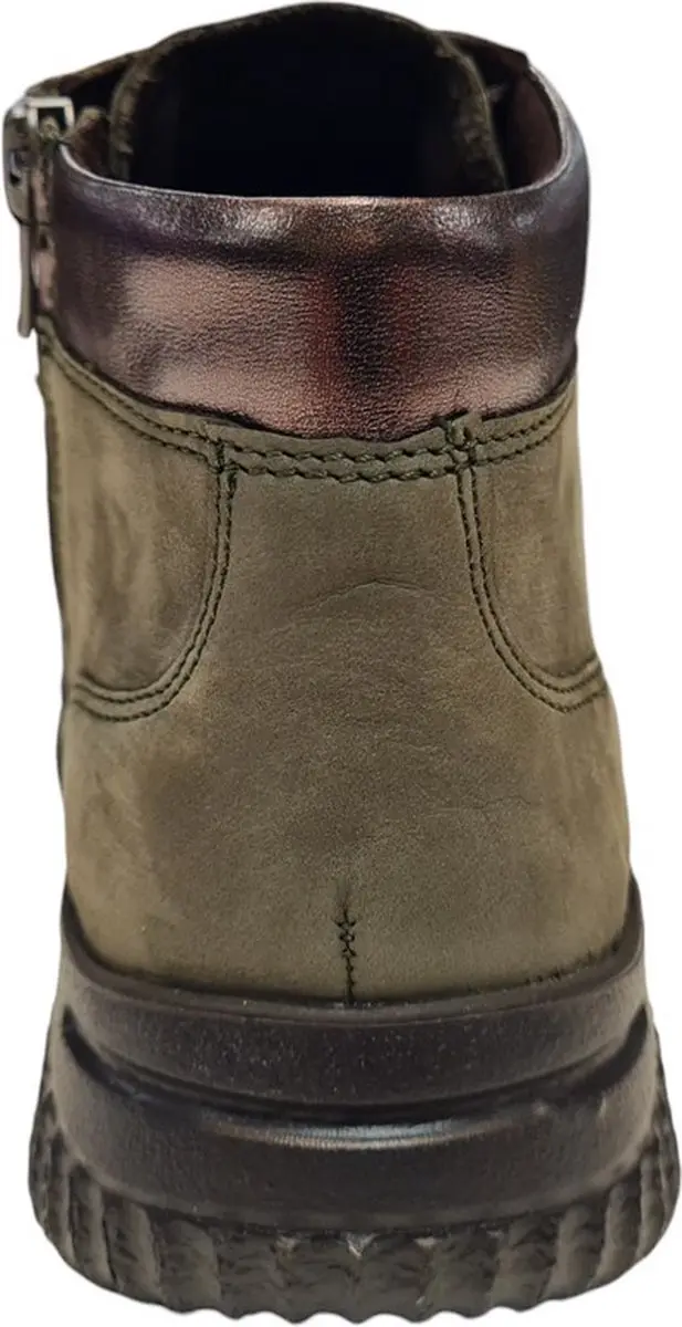 Hartjes Ethno Boot Dames Veterschoenen - Maat 39 - Schilf-haselnuss Groen