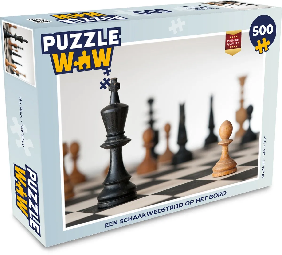 PuzzleWow Legpuzzel Schaakwedstrijd 500 Stuks