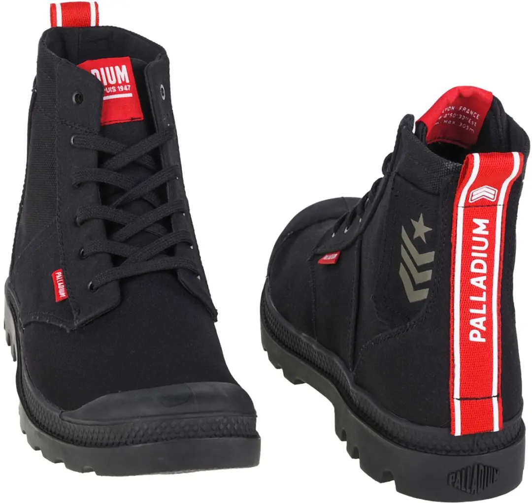 Palladium Pampa Hi Army Sneakers 78583-008-M - Zwart