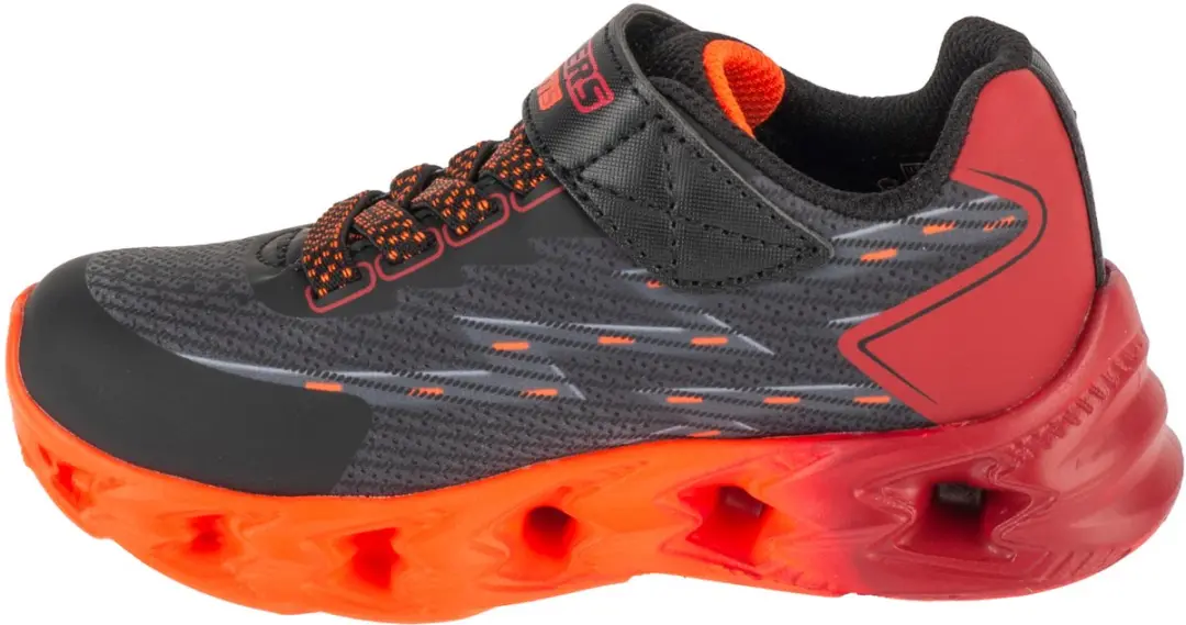 Skechers Vortex 2.0 Quantroid Sportschoenen 30 - Zwart/Orange - afbeelding 2 van 5