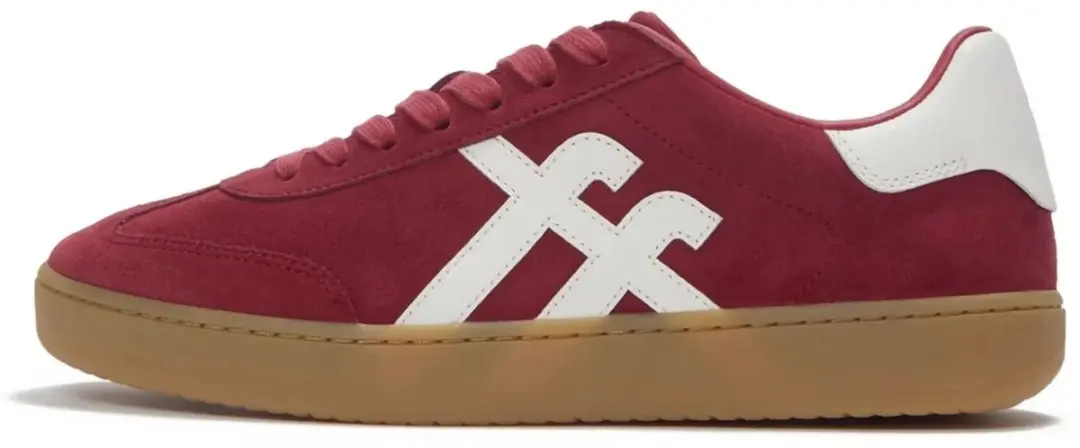 FitFlop FitFlop The Dash Mens T-Toe Suede Sneakers ROOD