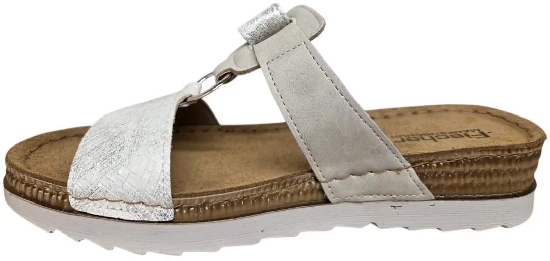 Fischer 556205 804 Slippers Dames - Zilver - 37