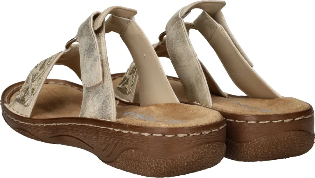Rieker V2864-60 Dames Slides - Goud - afbeelding 5 van 6