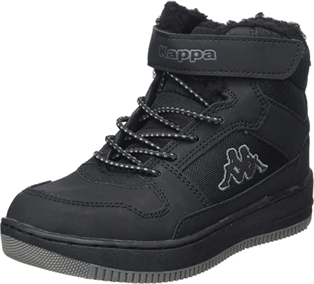 Kappa unisex kindersneakers winterschoenen gevoerd stijlcode 260991K 1111 zwart