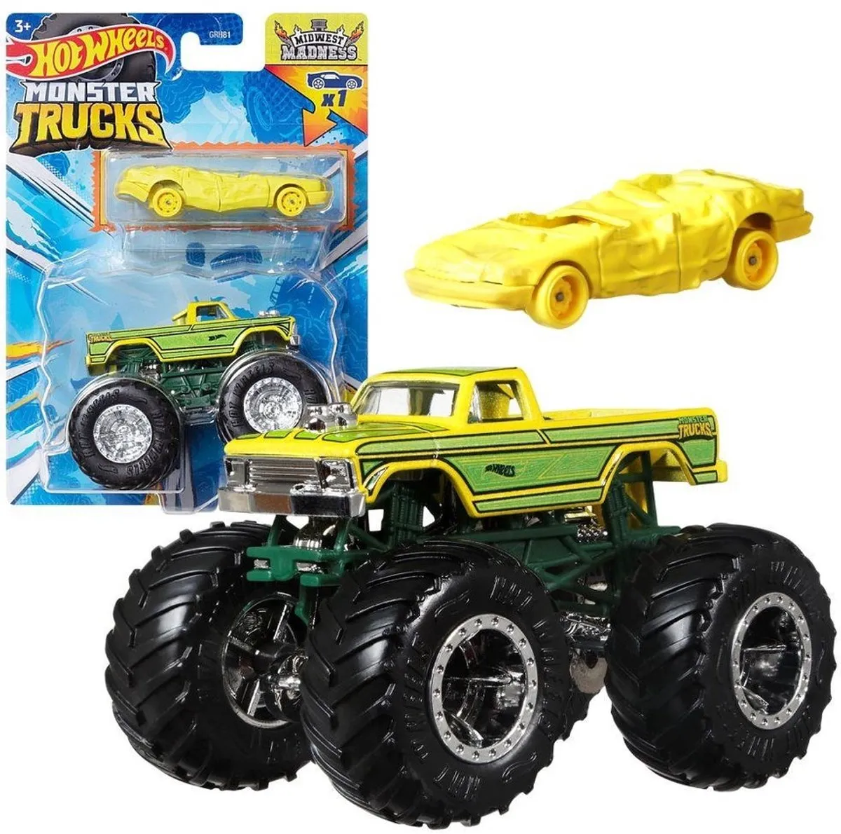 Hot Wheels Monster Jam Midwest Madness HWN42 - 9cm 1:64 Meerkleurig