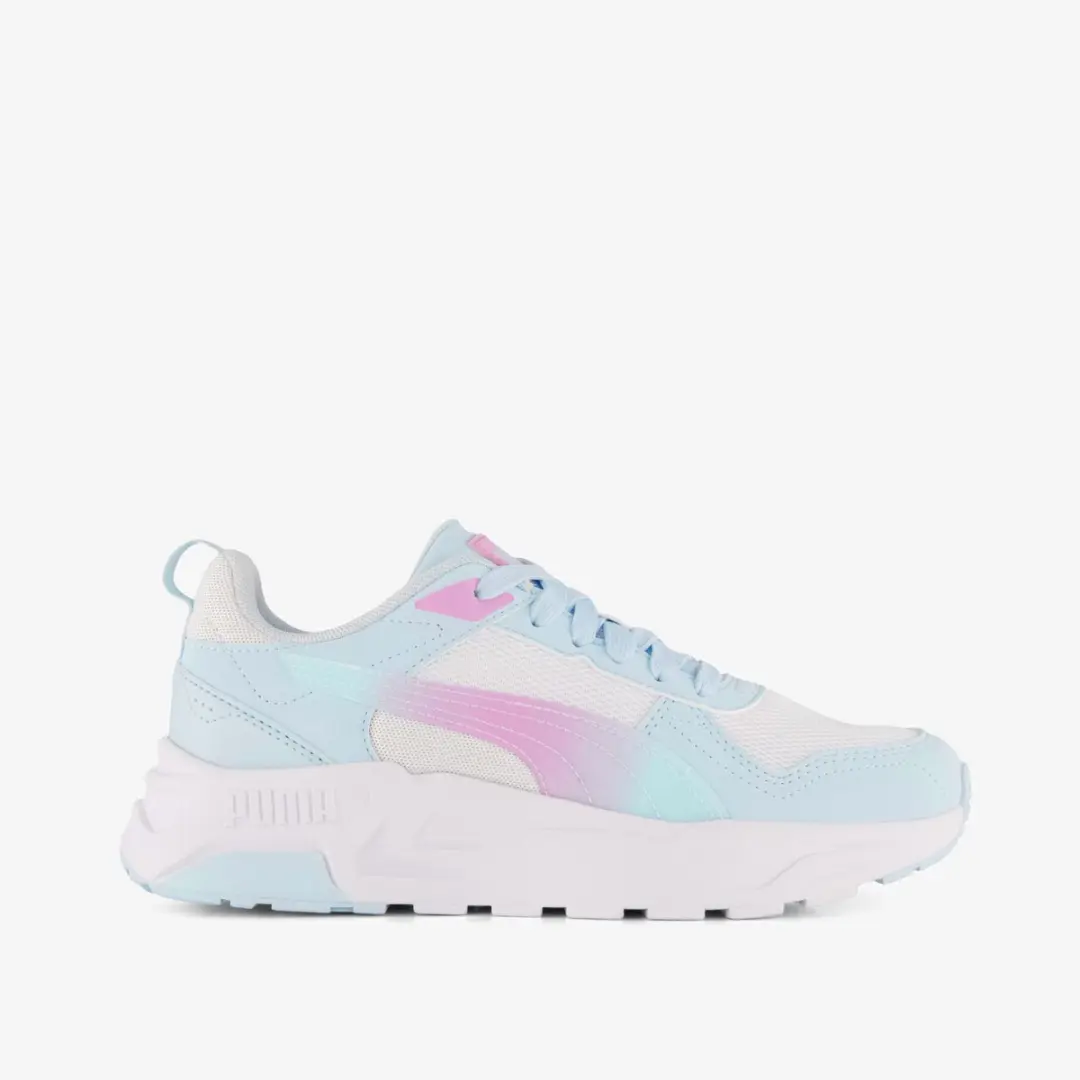 PUMA Trinity 2 LT Faded Glow JR. Meisjes Sneakers - Maat 39 - Blauw - afbeelding 6 van 6