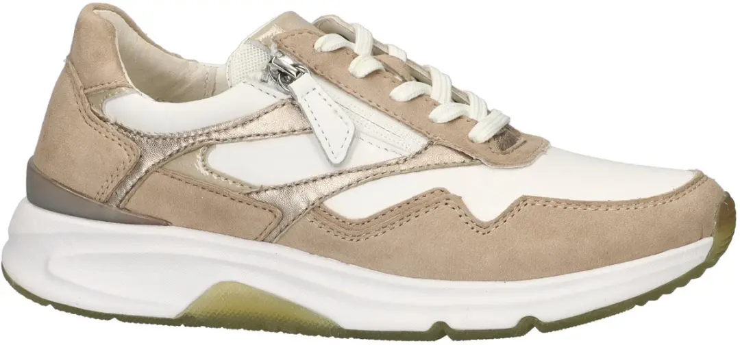 Gabor Rollingsoft Dames Sneaker - Beige/Wit - afbeelding 6 van 6