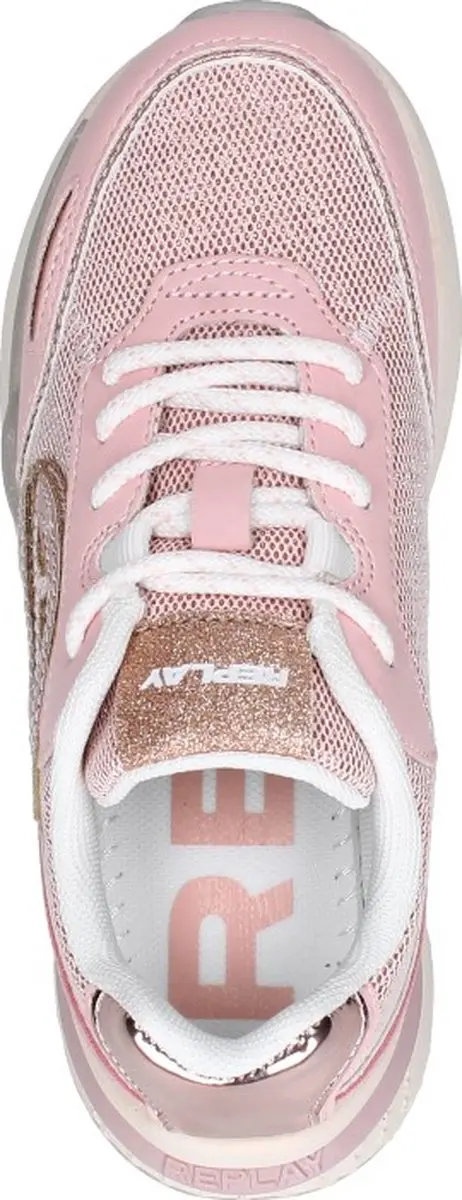 Replay Athena Jr-1 Lage sneakers - Meisjes - Roze - Maat 34 - afbeelding 4 van 6