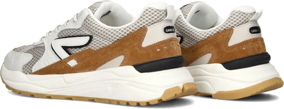 Hub Grid-m Sneakers Heren - Leren - Wit - Maat 44