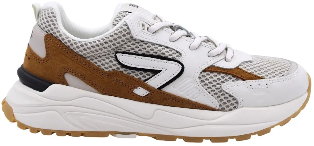 Hub Grid-m Sneakers Heren - Leren - Wit - Maat 44 - afbeelding 6 van 6