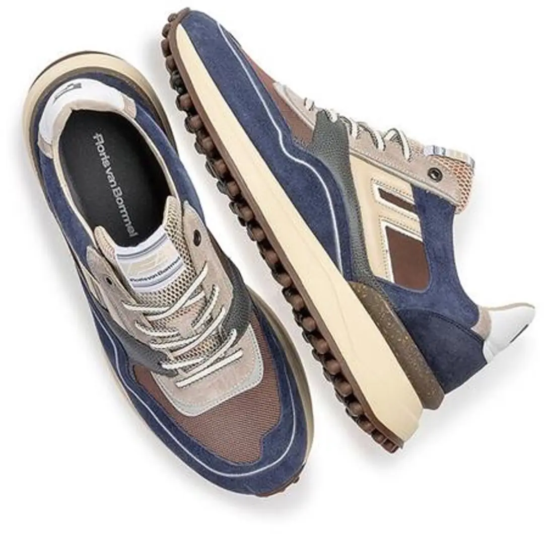 Floris van Bommel 10139-42-04 Heren Schoenen - Maat 45 - Blauw